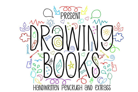 Drawing Books Font JH-CreativeFont 