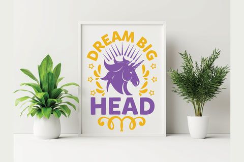 Dream Big Head SVG SVG Creativeart88 