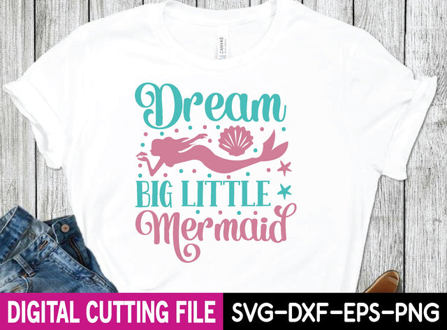 dream big little mermaid svg design SVG buydesign 