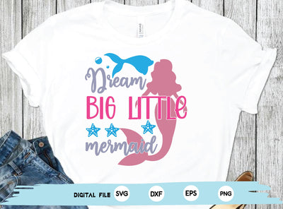 dream big little mermaid SVG md faruk hossain 