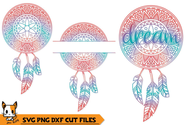 Dream Boho Dreamcatcher | Mandala SVG SVG Zen Kitty 