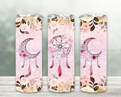 Dream Catcher Boho Tumbler Wrap PNG, 20oz Skinny Tumbler Wrap Sublimation Design Sublimation ToriDesigns 