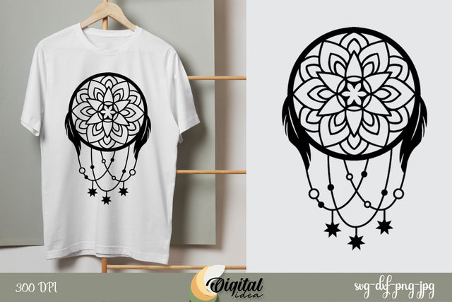 Dream Catcher ClipArt SVG Design | Dream Catcher Silhouette | CriCut SVG Evgenyia Guschina 