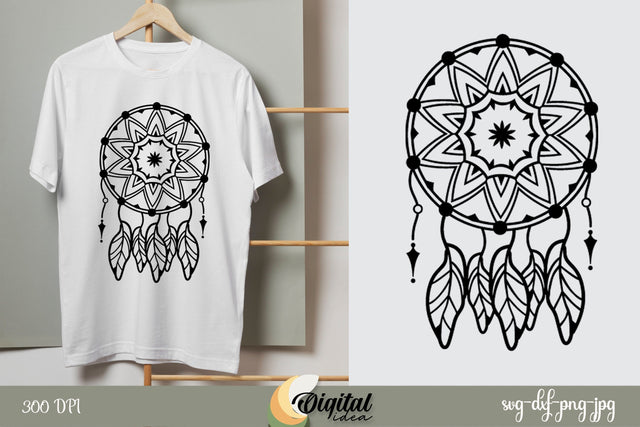 Dream Catcher ClipArt SVG Design | Dream Catcher Silhouette | CriCut SVG Evgenyia Guschina 