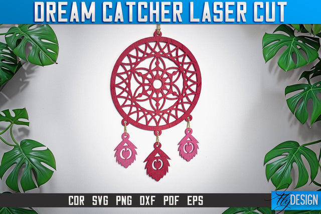 Dream Catcher Laser Cut SVG | Dream Catcher Laser Cut SVG Design | CNC Files SVG Fly Design 