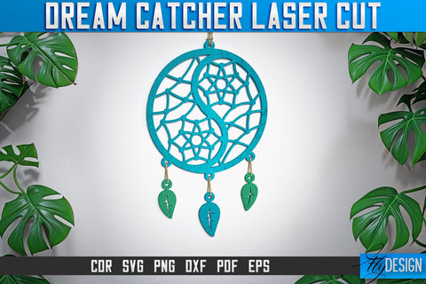 Dream Catcher Laser Cut SVG | Dream Catcher Laser Cut SVG Design | CNC Files SVG Fly Design 
