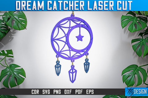 Dream Catcher Laser Cut SVG | Dream Catcher Laser Cut SVG Design | CNC Files SVG Fly Design 