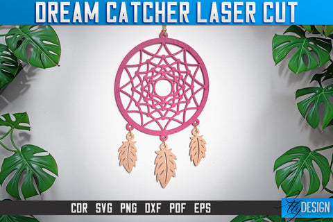 Dream Catcher Laser Cut SVG | Dream Catcher Laser Cut SVG Design | CNC Files SVG Fly Design 