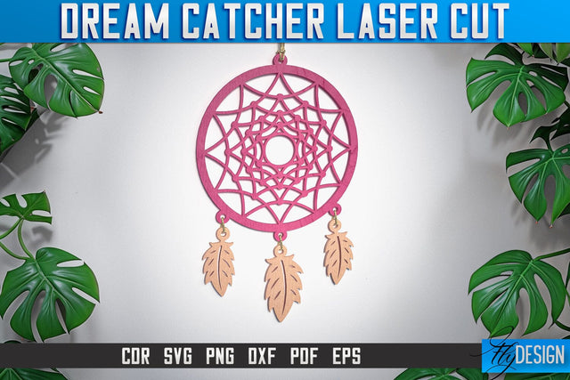Dream Catcher Laser Cut SVG | Dream Catcher Laser Cut SVG Design | CNC Files SVG Fly Design 