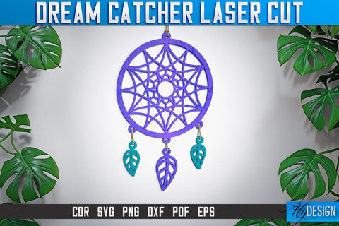 Dream Catcher Laser Cut SVG | Dream Catcher Laser Cut SVG Design | CNC Files SVG Fly Design 