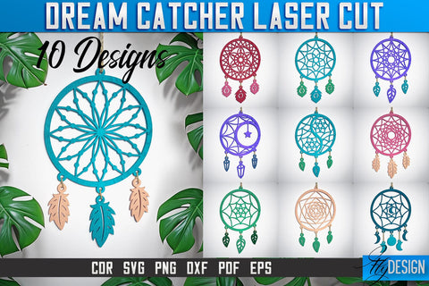 Dream Catcher Laser Cut SVG | Dream Catcher Laser Cut SVG Design | CNC Files SVG Fly Design 