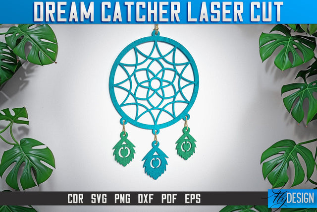Dream Catcher Laser Cut SVG | Dream Catcher Laser Cut SVG Design | CNC Files SVG Fly Design 