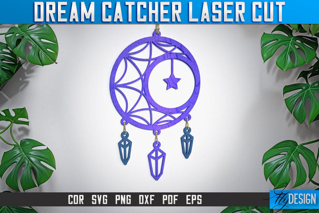 Dream Catcher Laser Cut SVG | Dream Catcher Laser Cut SVG Design | CNC Files SVG Fly Design 