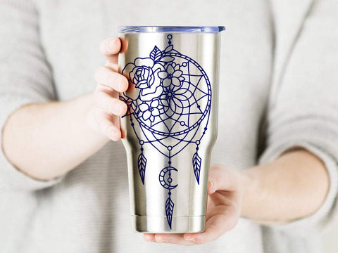 Dream catcher svg, Boho svg, Floral svg, dxf files for plasma, cnc files for wood, Indian svg, Tribal svg, Feather svg, Dreamcatcher svg SVG CutLeafSvg 