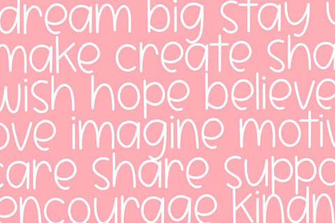 Dream Chaser - Cute Handwritten Font Font KA Designs 