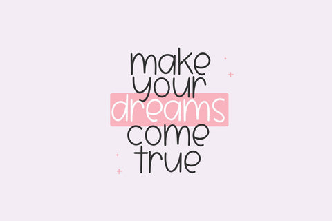 Dream Chaser - Cute Handwritten Font Font KA Designs 