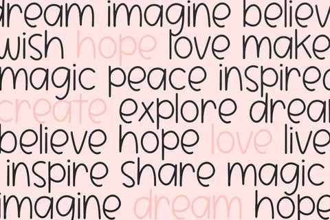 Dream Chaser - Fun Handwritten Font Font KA Designs 