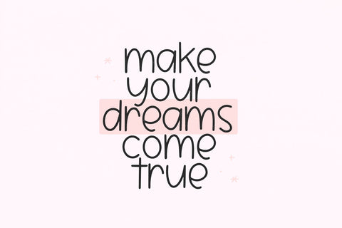 Dream Chaser - Fun Handwritten Font Font KA Designs 