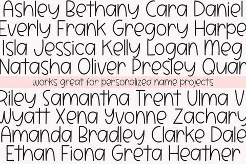 Dream Chaser - Fun Handwritten Font Font KA Designs 