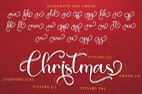 Dream Christmas Font Sakha Design Studio 