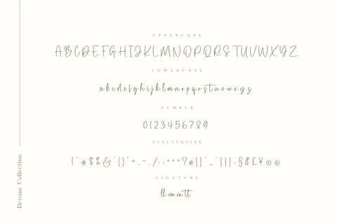 Dream Collection Font Typobia 