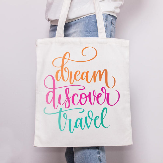 Dream Discover Travel Cut File SVG Cursive by Camille 