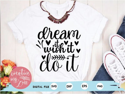 dream it wish it do it SVG md faruk hossain 