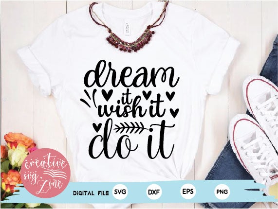 dream it wish it do it SVG md faruk hossain 