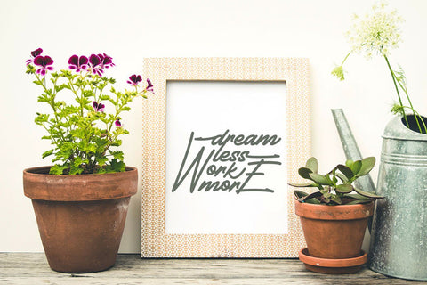 Dream Less Work More - SVG Cut File SVG Creakokun Studio 