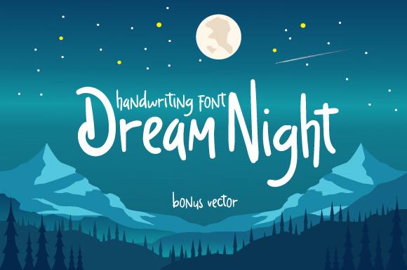 Dream Night Font eknojistudio99