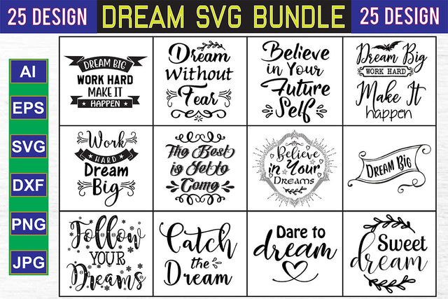 Dream SVG Bundle SVG nirmal108roy 