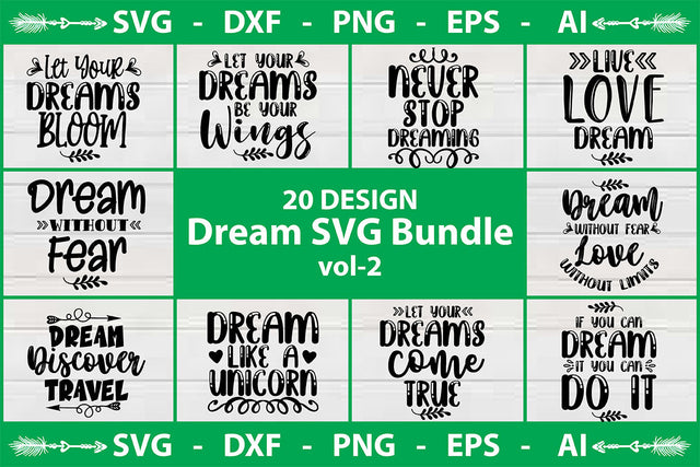 Dream SVG Bundle vol-2 SVG shah alam 