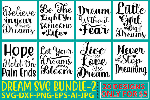 Dream Svg Bundle Vol. 2 SVG Syaman 