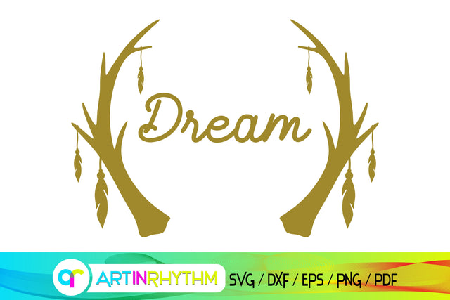 dream svg, deer svg, antler svg SVG Artinrhythm shop 