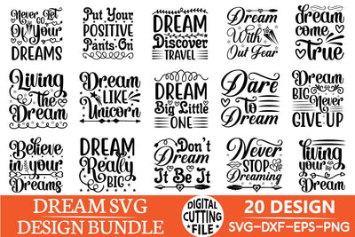 dream svg quotes bundle SVG sk.swapon Roy 