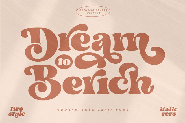 Dream to Berich Font Zeenesia Std 
