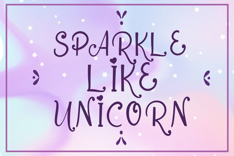 Dream Unicorn Font Dm Letter Studio 