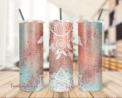 Dreamcatcher 20oz Skinny Tumbler Sublimation Designs, Dreamcatcher Tumbler PNG File Digital Sublimation TrendingDesign 