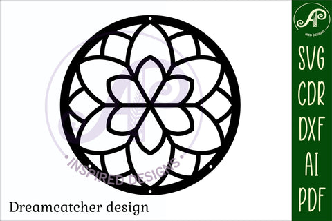 Dreamcatcher Laser Cut Design 1 SVG SVG APInspireddesigns 