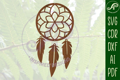 Dreamcatcher Laser Cut Design 1 SVG SVG APInspireddesigns 