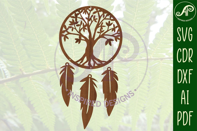 Dreamcatcher Laser Cut Design 10 SVG SVG APInspireddesigns 