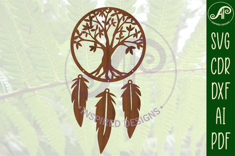 Dreamcatcher Laser Cut Design 10 SVG SVG APInspireddesigns 