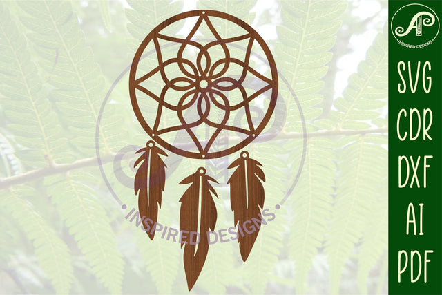 Dreamcatcher Laser Cut Design 11 SVG SVG APInspireddesigns 