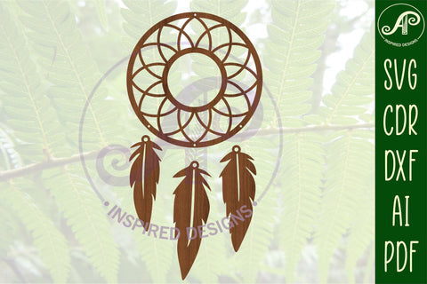 Dreamcatcher Laser Cut Design 13 SVG SVG APInspireddesigns 