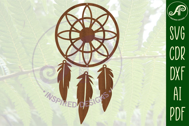 Dreamcatcher Laser Cut Design 14 SVG SVG APInspireddesigns 