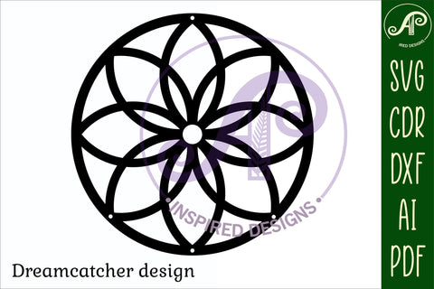 Dreamcatcher Laser Cut Design 3 SVG SVG APInspireddesigns 