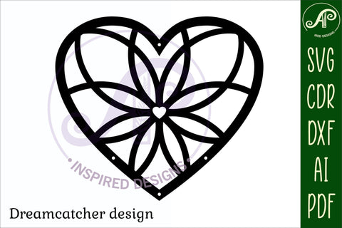 Dreamcatcher Laser Cut Design 4 SVG SVG APInspireddesigns 