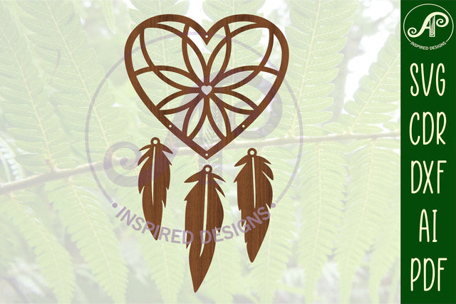 Dreamcatcher Laser Cut Design 4 SVG SVG APInspireddesigns 