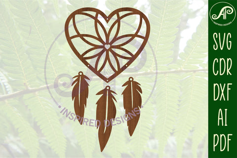 Dreamcatcher Laser Cut Design 4 SVG SVG APInspireddesigns 