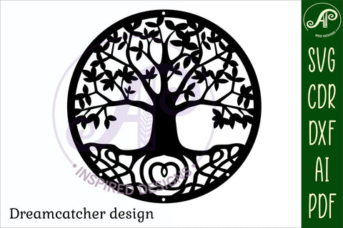 Dreamcatcher Laser Cut Design 5 SVG SVG APInspireddesigns 